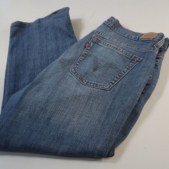 12 S LEVI'S 505 SHORT STRAIGHT LEG JEANS 26" ins - Picture 1 of 10